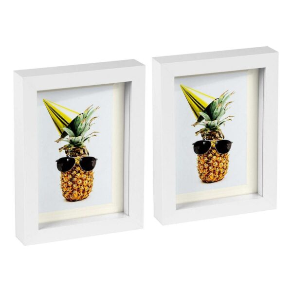 2x White 5 x 7 3D Bo cd0478fb5a239a39bc7fefbac67ec03c