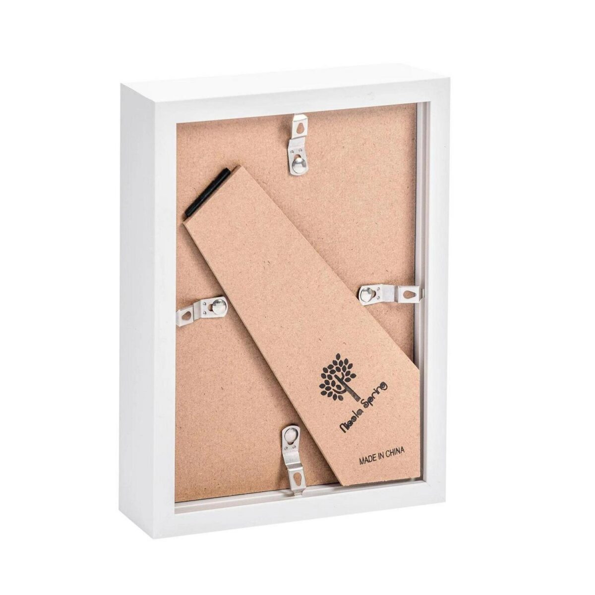 2x White 5  x 7  3D Box Photo Frames Standing Hanging Craft Shadow Picture - Image 5