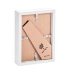 2x White 5 x 7 3D Box Photo Frames Standing Hanging Craft Shadow Picture - Image 5