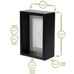 2x White 5 x 7 3D Deep Box Photo Frames Ivory 4 x 6 Mount Shadow Picture - Image 4