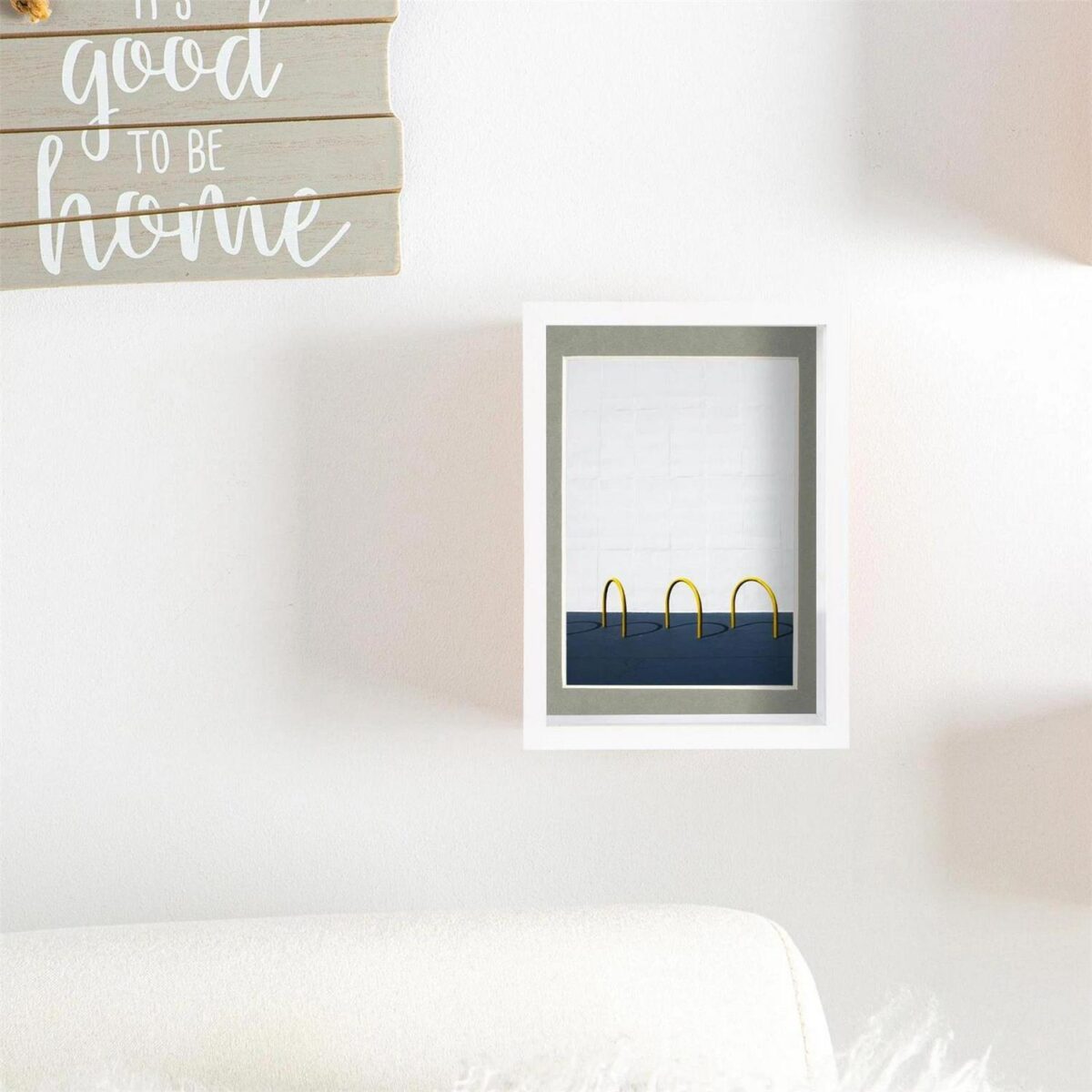 2x White 5  x 7  3D Deep Box Photo Frames Grey 4  x 6  Mount Shadow Picture - Image 6