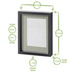 2x White 8 x 10 3D Box Photo Frames Grey 5 x 7 Mount Craft Shadow Picture - Image 4