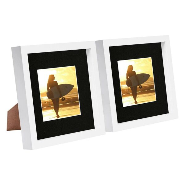 2x White 8 x 8 3D Bo 20293cd89b535140f94b38080b48d02e