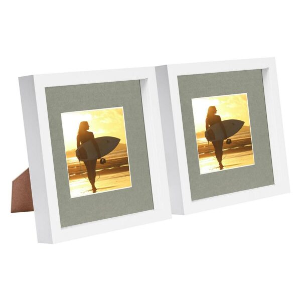 2x White 8 x 8 3D Bo 3bfc8f00233bd4aa151d27d84c3da0b3
