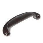 2x Wide Lipped Cabinet Cup Handle Cast Iron Cupboard Handles 130mm x 50mm Raw - Image 4