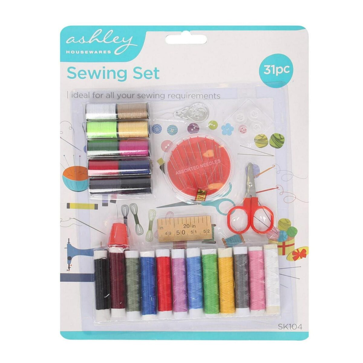 32pc Sewing Kit Mult b0a4112826f6c743522e8b3ba0211aa9