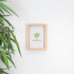 3D Box Photo Frame Standing Hanging Craft Picture Frames A5 (6 x 8 ) Light Wood - Image 5