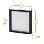 3D Box Photo Frame Standing Hanging Craft Shadow Picture Frames 20 x 20 White - Image 4