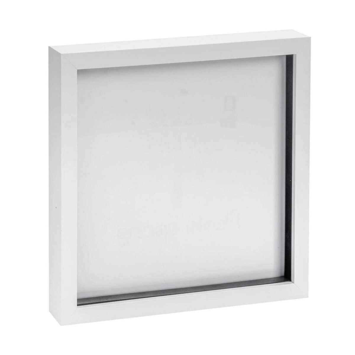 3D Box Photo Frame Standing Hanging Craft Shadow Picture Frames 20 x 20  White - Image 1