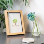 3D Box Photo Frame Standing Hanging Craft Picture Frames A5 (6 x 8 ) Light Wood - Image 6