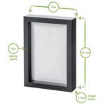3D Box Photo Frame Standing Hanging Craft Picture Frames A5 (6 x 8 ) Light Wood - Image 4