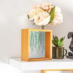 3D Deep Box Photo Frame Standing Hanging Picture Display 6 x 6 Light Wood - Image 5