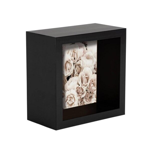 3D Deep Box Photo Frame Standing Hanging Craft Picture Frames 4 x 4  Black