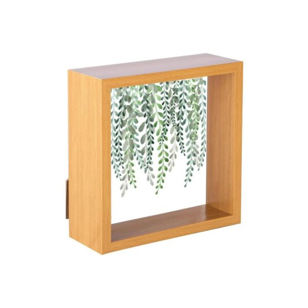 3D Deep Box Photo Frame Standing Hanging Picture Display 6 x 6  Light Wood