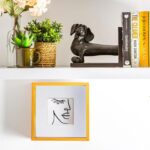 3D Deep Box Photo Frame 8 x 8 with 4 x 4 Mount Light Wood/White - Image 5