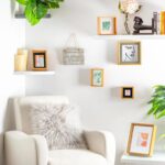 3D Deep Box Photo Frame 8 x 8 with 6 x 6 Mount Light Wood/White - Image 6