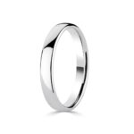3.0mm Classic Court Wedding Ring, 18ct White Gold - Image 5