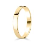 3.0mm Classic Flat Court Wedding Ring, 18ct Yellow Gold - Image 5