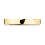 3.0mm Classic Flat Court Wedding Ring, 18ct Yellow Gold - Image 4