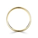 3.0mm Classic Flat Court Wedding Ring, 18ct Yellow Gold - Image 6
