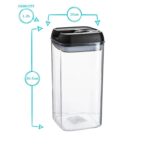 3 Piece Flip Lock Plastic Food Storage Containers Set Kitchen Food Canister - Image 4