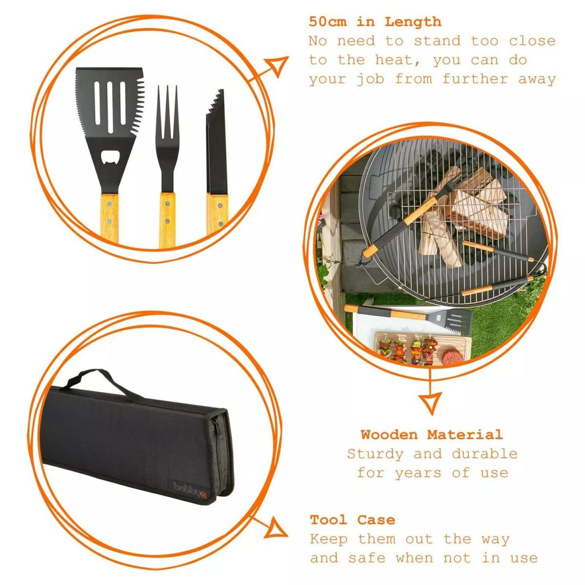 3pc Black Black BBQ 32a2ad0d3e32d7d0b1ab97562ad70e67