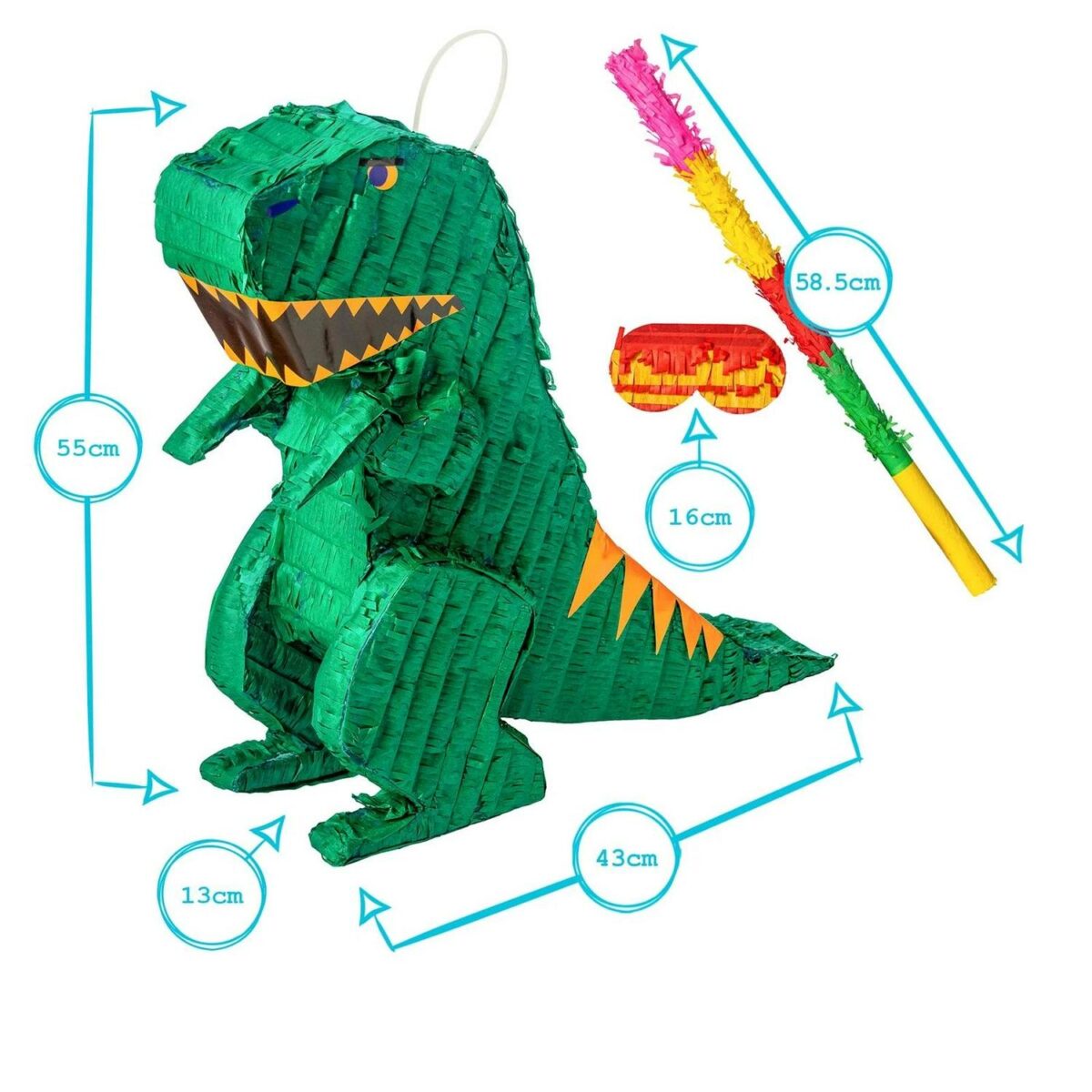 3pc Dinosaur Pinata 3bb8fac305aa93d60573383b3c1e7604