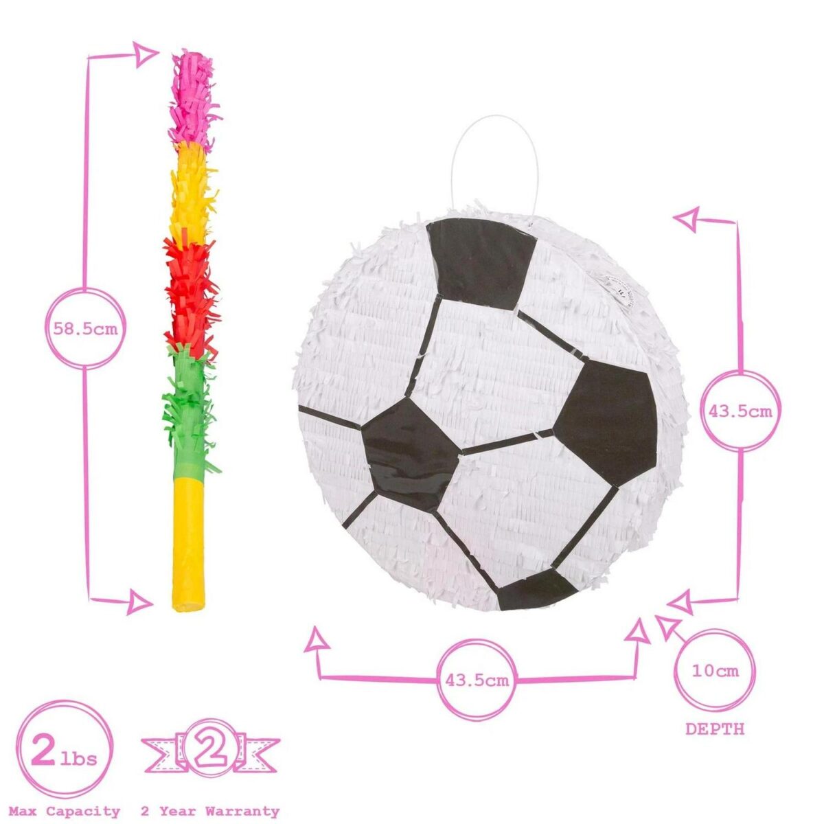 3pc Football Pinata b9c1a927d026f1e15fae1aeb6d55283b