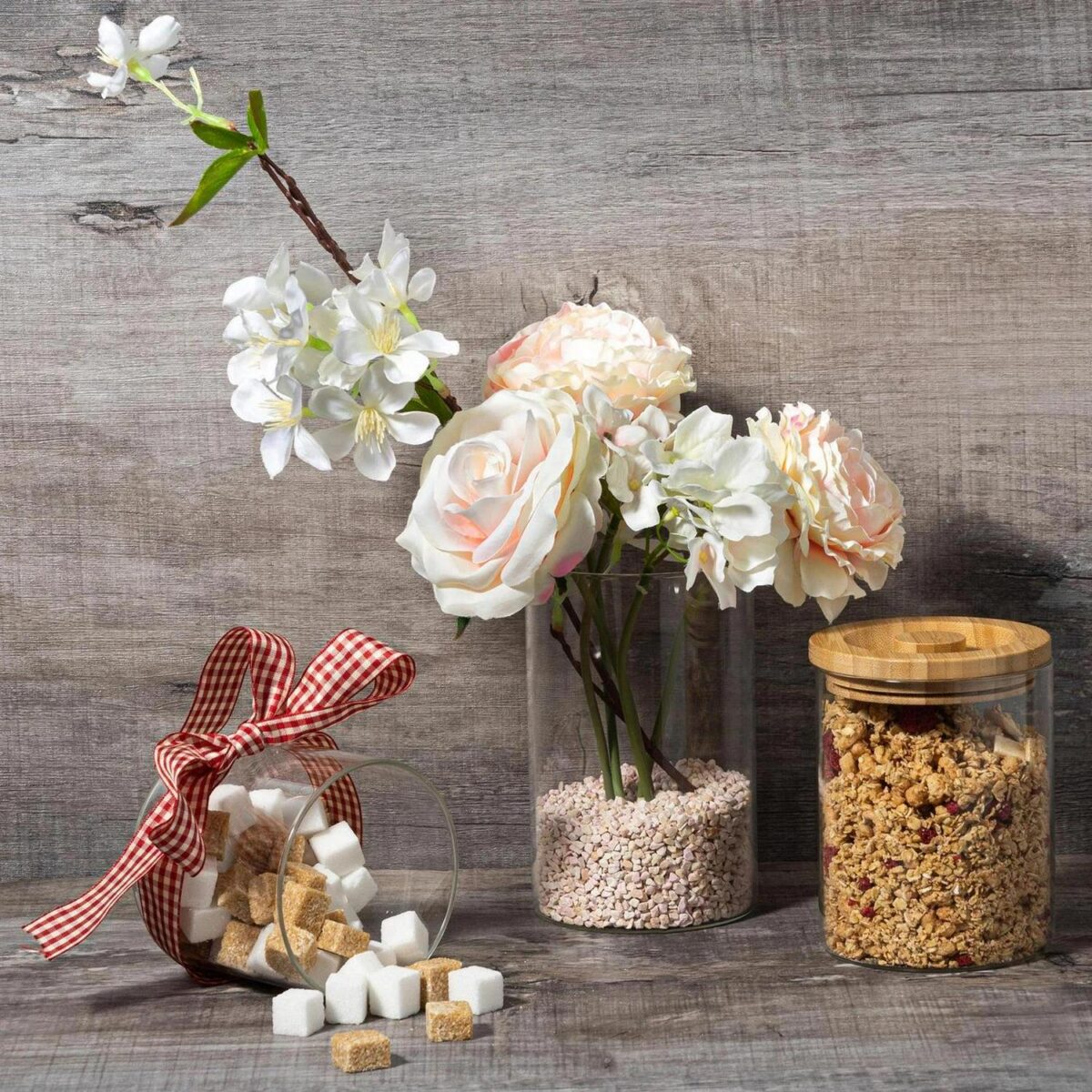 3pc Glass Jar With W eb6a022a66373dfc44cb5116e8bdcb88