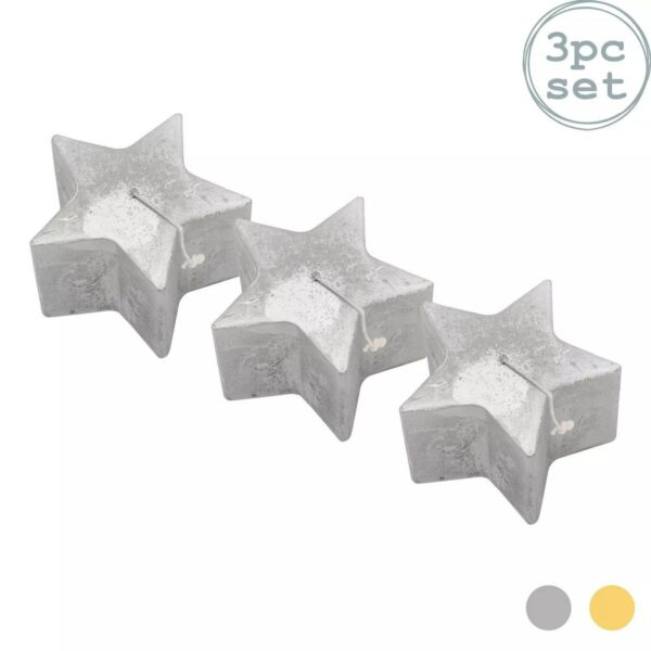 3pc Metallic Candle 3be6b114d01605f442929e70fbaeb34a