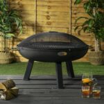 3pc Round Firepit, Grill and Dome set Large Cast Iron Firepit - Image 6