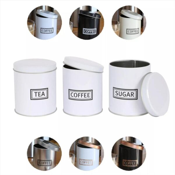 3pc Round Metal Tea f7e975e985832029a4f8230227e45ab2