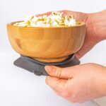 3pc Tiny Dining Black Elephant Bamboo Baby Feeding Set Kids Plate Bowl Spoon - Image 2