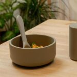 3pc Tiny Dining Blue Sage Ochre Silicone Baby Suction Bowl Set Toddler Feeding - Image 7