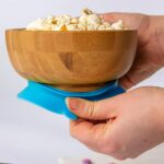 3pc Tiny Dining Blue Dinosaur Bamboo Baby Feeding Set Kids Plate Bowl Spoon - Image 2