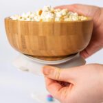 3pc Tiny Dining Grey Round Bamboo Baby Feeding Set Kids Plate Bowl Spoon - Image 2