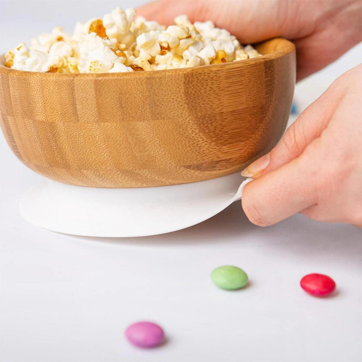 3pc Tiny Dining White Fox Bamboo Baby Feeding Set Kids Plate Bowl Spoon - Image 5
