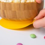 3pc Tiny Dining Yellow Unicorn Bamboo Baby Feeding Set Kids Plate Bowl Spoon - Image 7