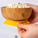 3pc Tiny Dining Yellow Unicorn Bamboo Baby Feeding Set Kids Plate Bowl Spoon - Image 2