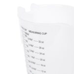 3pc White Plastic Measuring Jug Set Stackable Kitchen Baking Cooking Cups - Image 2