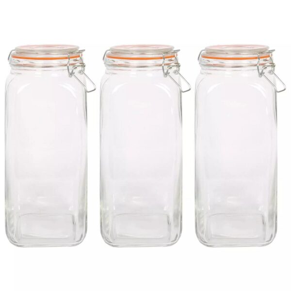 3x 2L Square Glass J 0f239a98956d276c45a6a5e4ef6c19ea