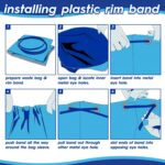 3x 500L Heavy-Duty Garden Waste Bags with Handles Black Large Grass Refuse Sacks - Image 5