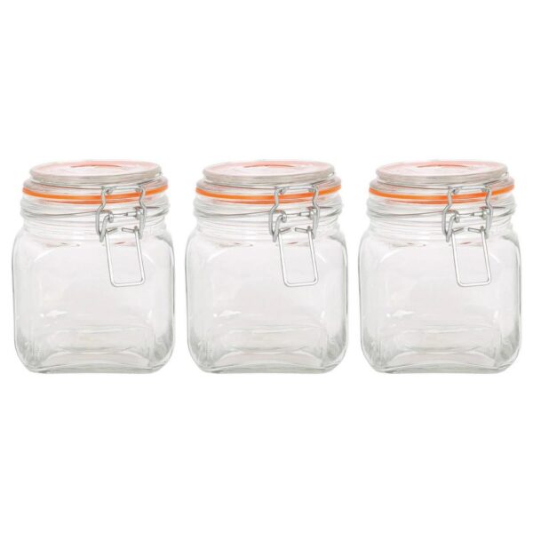 3x 760ml Square Glas 37119298252656654c62cfe2077067e5