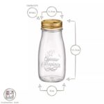 3x Bormioli Rocco 400ml Quattro Stagioni Glass Bottles with Screw Top Lid - Image 3