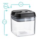 3x Flip Lock Plastic Food Storage Containers Kitchen Pantry Food Canister 500ml - Image 3