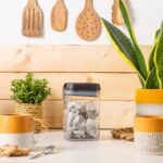 3x Flip Lock Plastic Food Storage Containers Kitchen Pantry Food Canister 800ml - Image 6