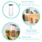 3x Flip Lock Plastic Food Storage Containers Kitchen Food Canister 1.9 Litre - Image 2