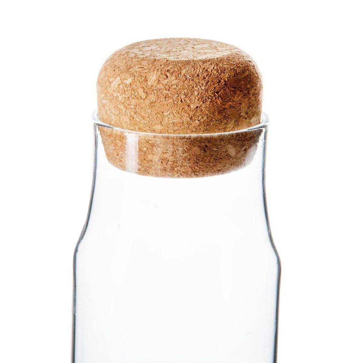 3x Glass Storage Bottles with Cork Lids Kitchen Pantry Food Canister 180ml - Image 4