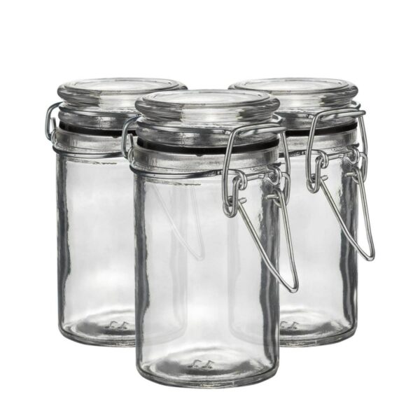 3x Glass Storage Jar 7bb8505b52539e796b7276131c188ded