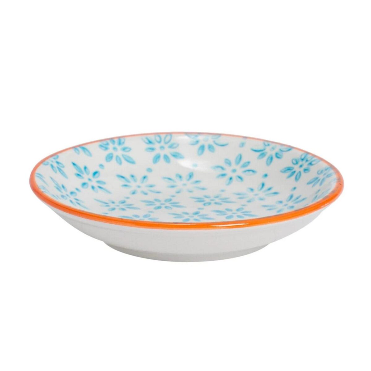 3x Hand-Printed Sauce Dishes Japanese Style Porcelain Snack Salsa Dip 10cm Blue - Image 4